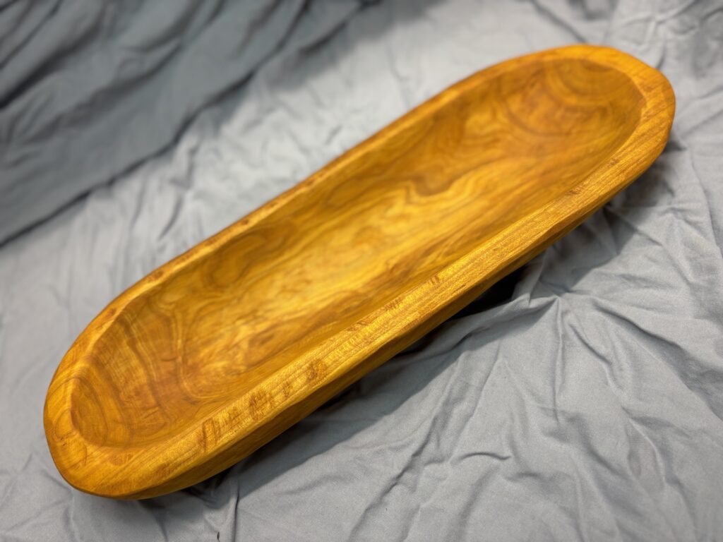 Langschale aus Buche, gebeizt