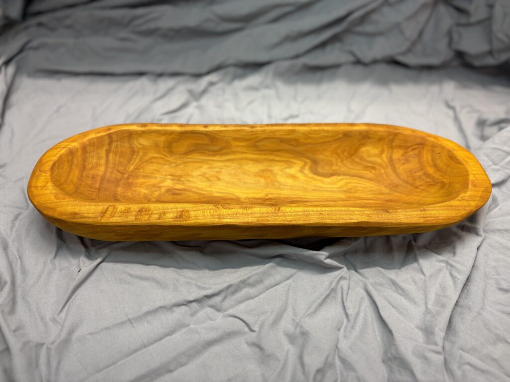 Langschale aus Buche, gebeizt