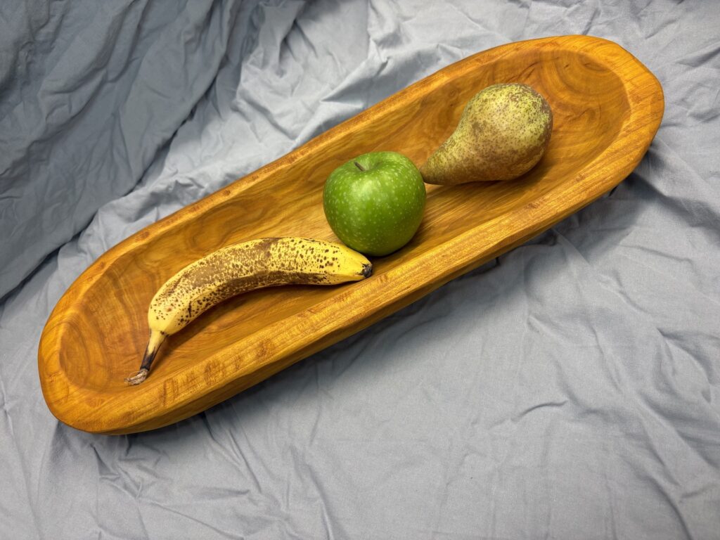 Langschale aus Buche, gebeizt