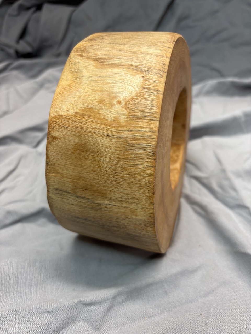 Holzuhr rund, Funkwerk, 15 cm