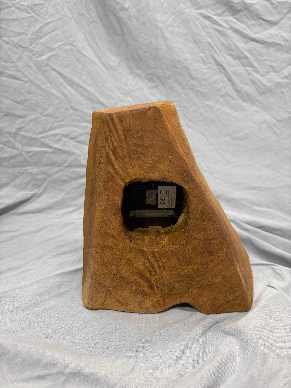 Holzuhr, Funkwerk, 21 cm hoch